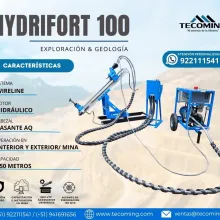 MAQUINA DIAMANTINA PARA INTERIOR MINA - HYDRIFORT 100 TECOMING