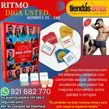 Ritmo Diga usted Nombres de.. XXX 54 Tarjetas con contenido sexual 2 Vasos de shot