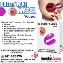 Pretty Love Mabel vibrador ergonómico para sexo oral.