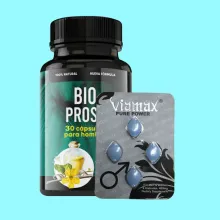 Super Ofertas 2 Potencia sexual instantáneo Bio Prost 30 Y Viamax Pure Power