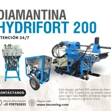 MAQUINA DIAMANTINA PARA INTERIOR MINA - YACIMIENTO MINERO TECOMING