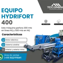 EQUIPO PARA INTERIOR MINA HYDRIFORT 400 - YACIMIENTOS MINEROS TECOMING