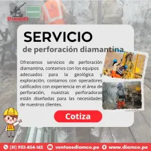 PERFORACION DIAMANTINA EN INTERIOR MINA Y SUPERFICIE 