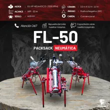 PACKSACK NEUMÁTICA FL50 equipo para mina 