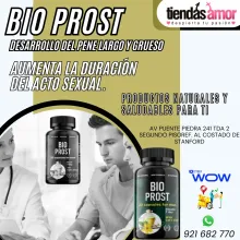 Bio Prost 30 Pastillas Original Mejora el trabajo de la glándula prostática y estimula el líbido.