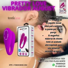 Vibrador August Pretty Love de silicona con 12 funciones - TIENDAS AMOR 