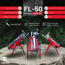 PACKSACK NEUMÁTICA FL50 equipo para industria minera 