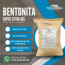 BENTONITA SUPER EXTRA GEL ADITIVO PARA ESTABILIDAD EN PERFORACIÓN