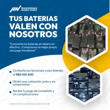  Compramos tus baterías usadas al mejor precio 