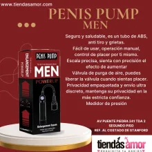 Penis Pump Men Con Válvula Trata las dificultades eréctiles la bomba de pene 
