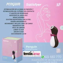 SATISFYER PENGUIN Estimulador de clítoris Air potencia máxima