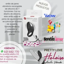 Anillo Vibrador Heloise Pretty Love anillo de pene vibratorio recargable 