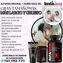 JJLBRO GOLD Gel Alfaman Original 100 Original es la manera más confiable y segura para Agrandar y Engrosar el Pene 