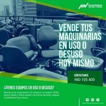 COMPRAMOS MAQUINARIAS