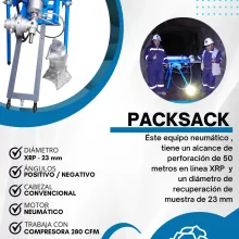 PACKSACK TMG 50 - PERFORADORA NEUMÁTICA PARA EXPLORACIÓN MINERA