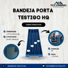 BANDEJA PORTATESTIGO HQ - SEGURIDAD Y ORDEN PARA TUS MUESTRAS