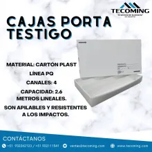 CAJAS PORTATESTIGO CARTÓN PLAST - RESISTENTES LIGERAS Y LAVABLES