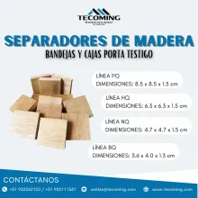 SEPARADORES DE MADERA - ORGANIZACIÓN Y RESISTENCIA PARA TUS MUESTRAS