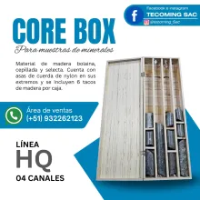 CORE BOX - ALMACENAMIENTO SEGURO Y ORGANIZADO PARA TESTIGOS DE PERFORACIÓN