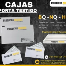 CAJAS PORTA TESTIGOS - PRODUCTOS MINEROS 