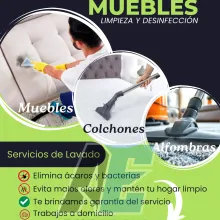 LAVADO DE MUEBLES COLCHONES Y ALFOMBRAS