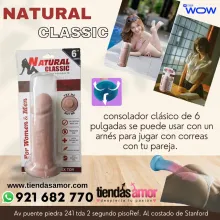 NATURAL CLASSIC Consolador realista con ventosa de 6 pulgadas 