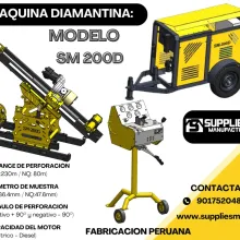 Perforadora Diamantina SM 200D Máquina Hidráulica para Mina PACK DRILL 