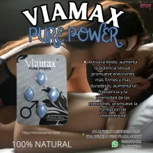 MAYOR POTENCIA SEXUAL Y VIRILIDAD CON VIAMAX PURE POWER NATURAL - TIENDAS AMOR 