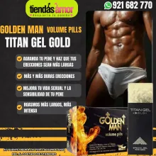 Titan Gel Gold Golden Man Volume Pills Solo crecimiento natural