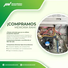 COMPRAMOS MEMORIAS RAM