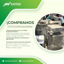 COMPRAMOS FOTOCOPIADORAS