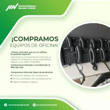 COMPRAMOS EQUIPOS DE OFICINA