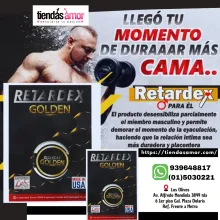 RETARDEX GOLDEN CREMA RETARDANTE - SEXSHOP TIENDAS AMOR