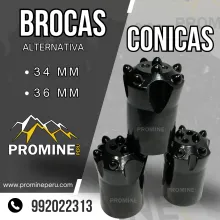 BROCAS CONICAS 36 MM MINERIA PERUANA 