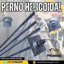 PERNO HELICOIDAL - BARRA DE ANCLAJE - PROMINE - PERU 