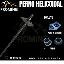 Perno Helicoidal Anclaje Seguro para Minería Subterránea