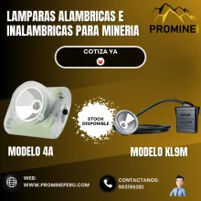 Lámparas Alámbricas e Inalámbricas para Minería 