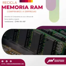 COMPRAMOS MEMORIAS RAM 