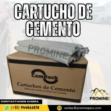CARTUCHO DE CEMENTO . PROMINE PERU . ANCLAJE