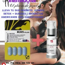 VIAMAX DETOX KH5 PLUS DURESEX SPRAY- EYACULACION PRECOZ