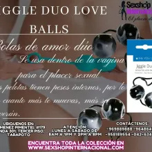 JIGGLE DUO LOVE BALLS PARA AUMENTAR LA FUERZA INTERNA FEMENI