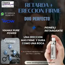 RETARDA Y OFRECE ERECCION FIRME-PEINEILI Y VIAMAX PURE POWER