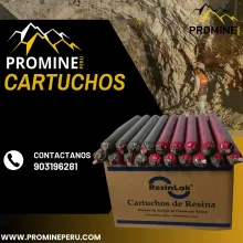 Cartucho de Resina y Cemento Anclaje Rápido para Minería