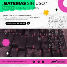  Compramos tus baterías en desuso 