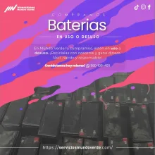 COMPRAMOS BATERIAS EN CANTIDAD Y EN UNIDAD