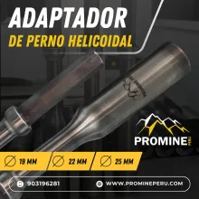 ADAPTADOR DE PERNO HELICOIDAL CONEXIÓN RÁPIDA PARA MINERÍA