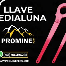 LLAVE MEDIA LUNA AJUSTE PRECISO PARA TRABAJO MINERO