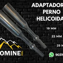 ADAPTADOR DE PERNO HELICOIDAL ACOPLE RÁPIDO PARA MINERÍA