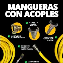 MANGUERAS CON ACOPLES 