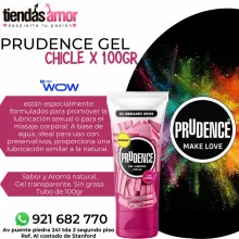 Gel Lubricante Prudence Chicle 100 G Sexo oral anal y vagin